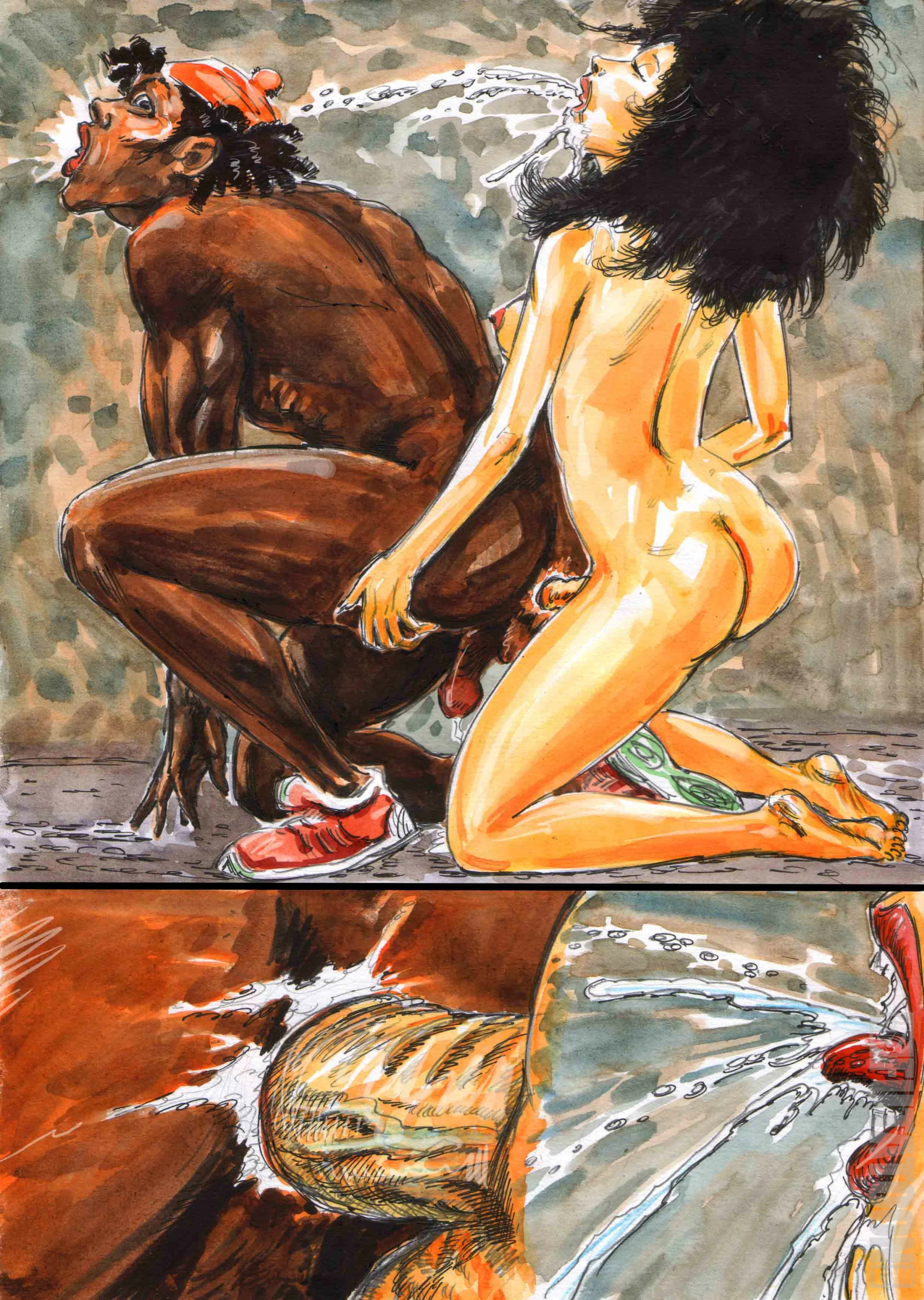 interracial shemale porn comics anal sex