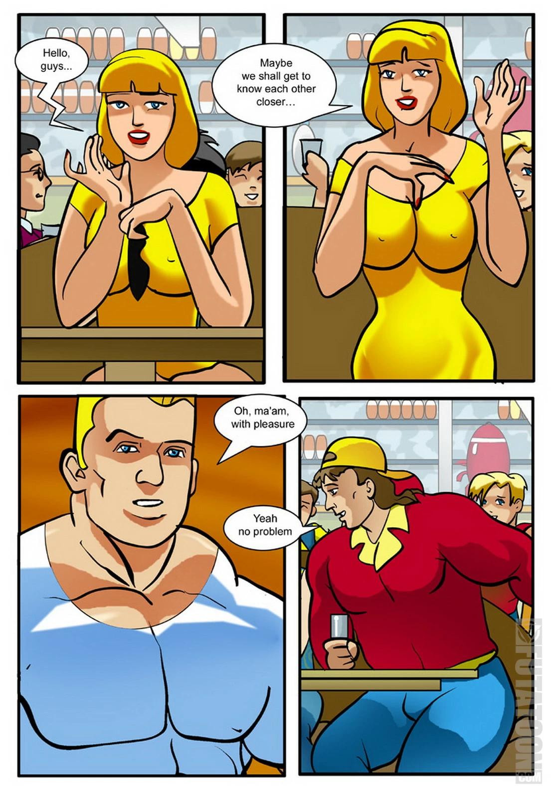 futanari threesome comics big boobs