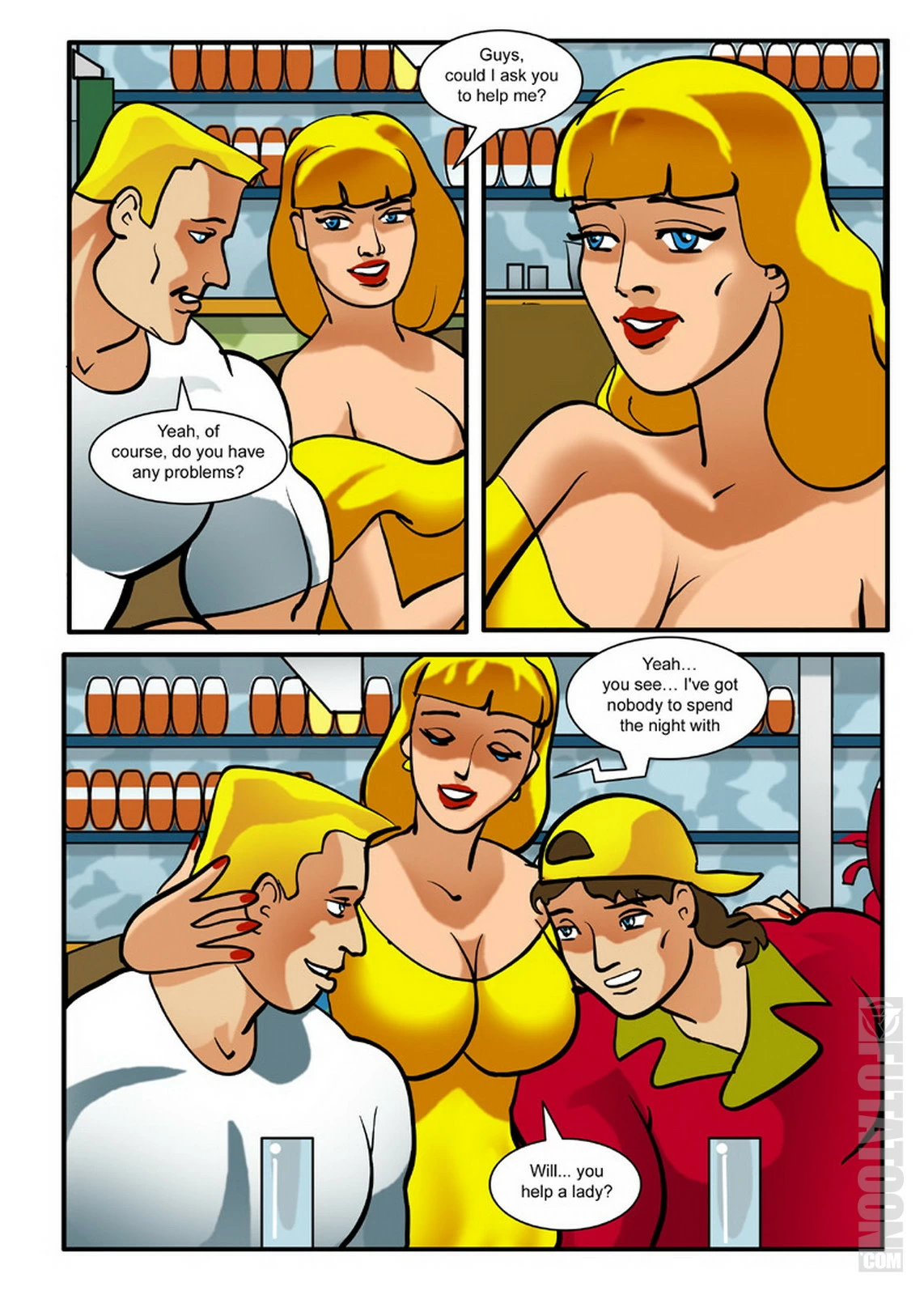 futanari threesome comics huge tits